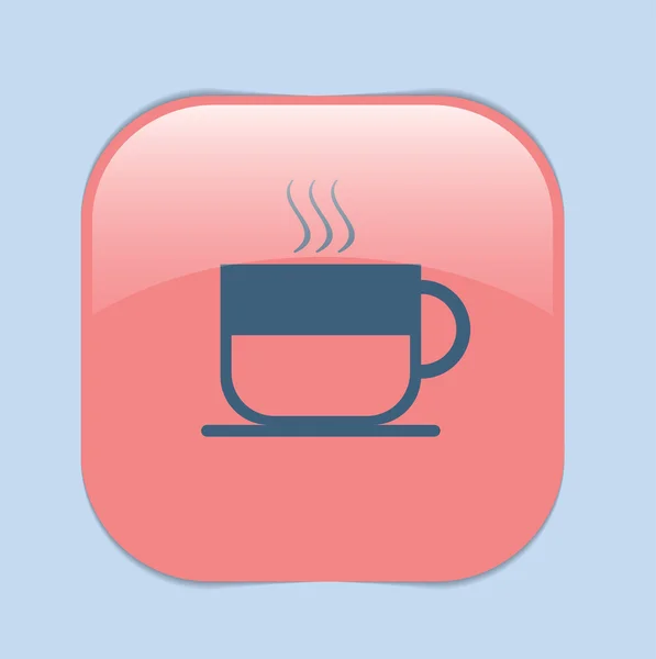 Filiżanka kawy, napój ikona — Wektor stockowy