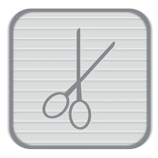 Nůžky. kosmetický salon ikona — Stockový vektor