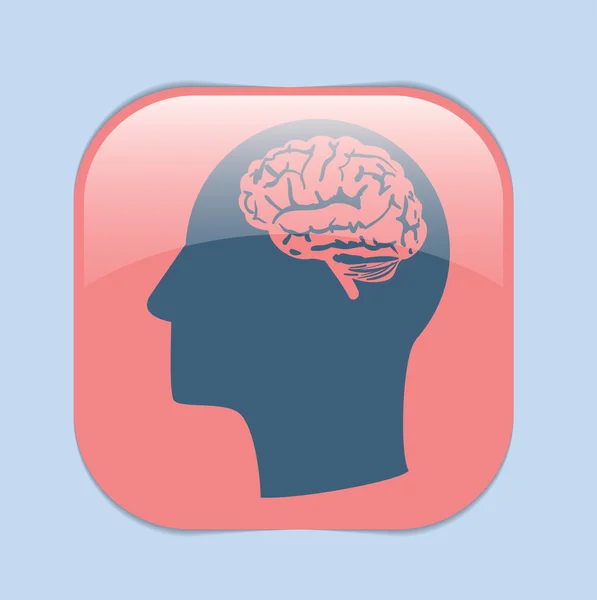 Mind and science icon — Stock Vector