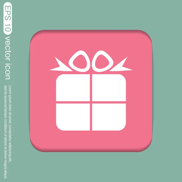 Gift box, holiday  icon — Stock Vector
