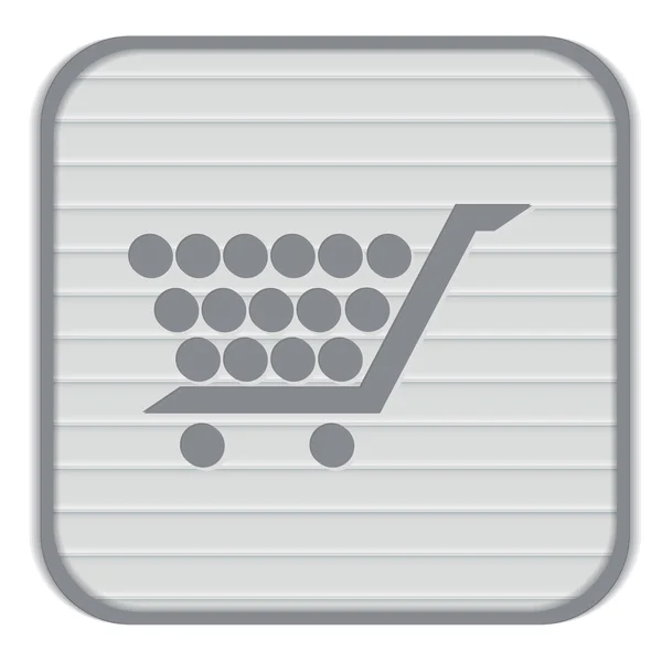 Carrito de compras, icono de tienda online — Archivo Imágenes Vectoriales