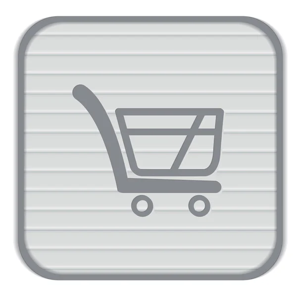 Winkelwagen, online winkel pictogram — Stockvector