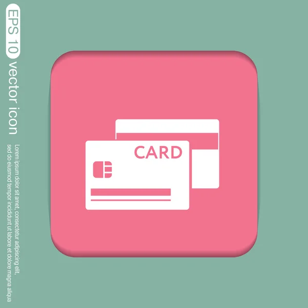 Credit card, finance icon — Stock Vector