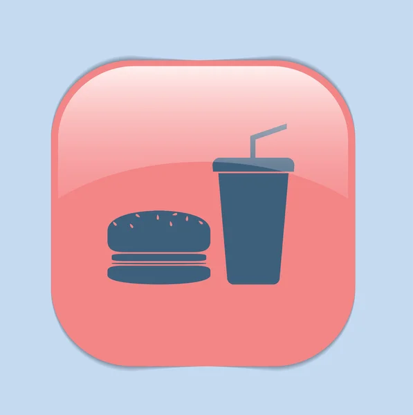 Simbolo del fast food — Vettoriale Stock
