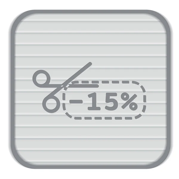 Cupón de descuento con tijeras . — Archivo Imágenes Vectoriales