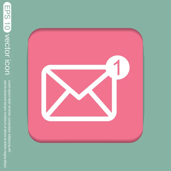 Ícone do envelope, correio —  Vetores de Stock