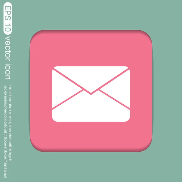 Icono de sobre, correo — Vector de stock