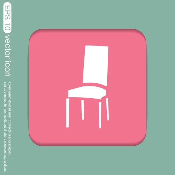 Chair, furniture  icon — Stock Vector