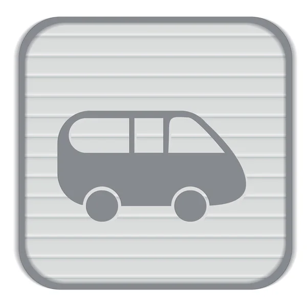 Icon of car, minivan. — Stock Vector