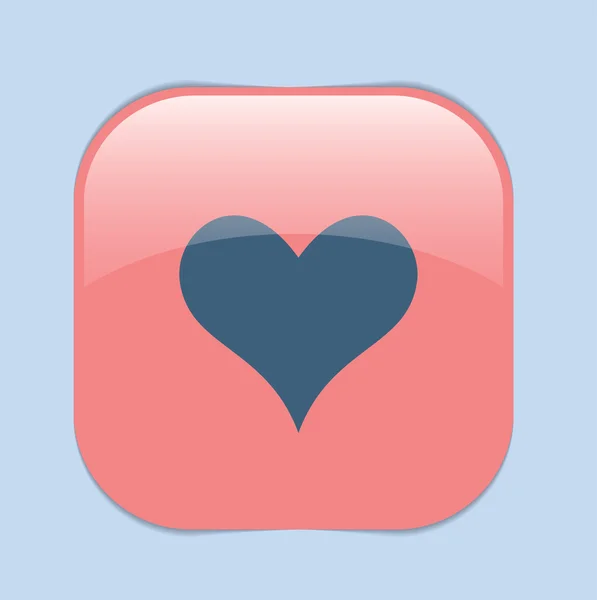 Hart, valentine symbool — Stockvector