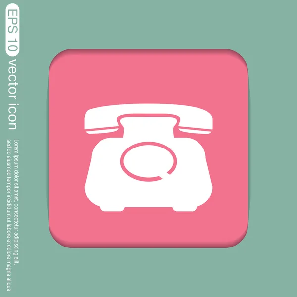 Téléphone rétro classique — Image vectorielle