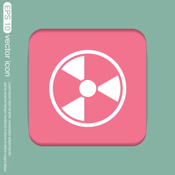 Nucleaire gevaar pictogram — Stockvector