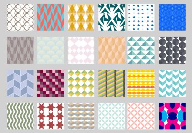 Basit geometrik desen kümesi