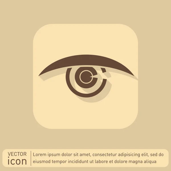 Глаз, зрение, иконка зрения — стоковый вектор