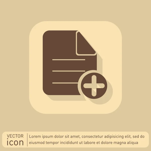 Page of  document icon — Stock Vector