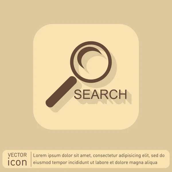Loupe, icône de recherche — Image vectorielle