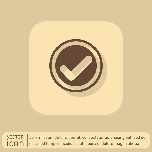 Añadir símbolo. marca de verificación icono — Vector de stock