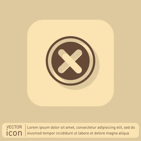 Borrar, borrar icono — Vector de stock