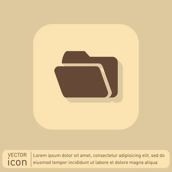 Carpeta para icono de documentos — Vector de stock