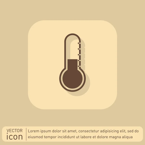 Thermometer-Symbol. Temperatursymbol — Stockvektor