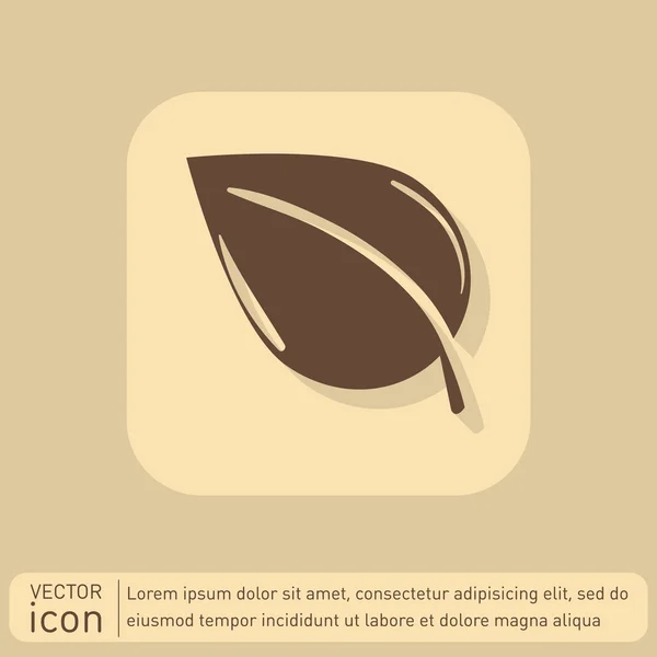 Leaf sign. nature icon — Stock Vector