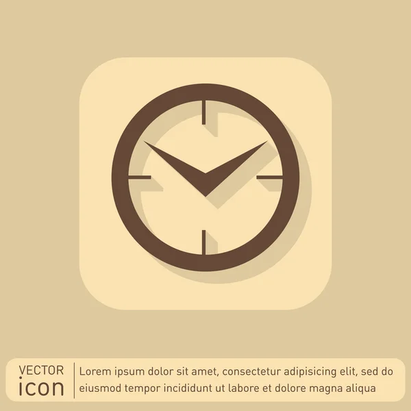 Klok, tijdpictogram — Stockvector