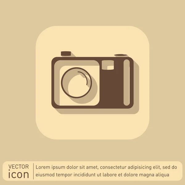 Foto camera pictogram — Stockvector