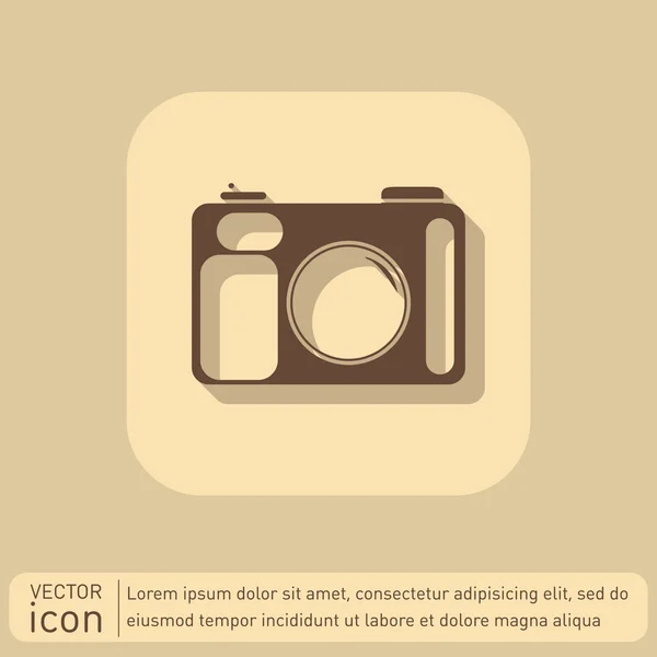 Icono de cámara fotográfica — Vector de stock