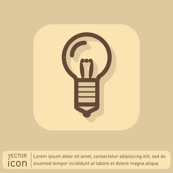 Lightbulb, ideas icon — Stock Vector