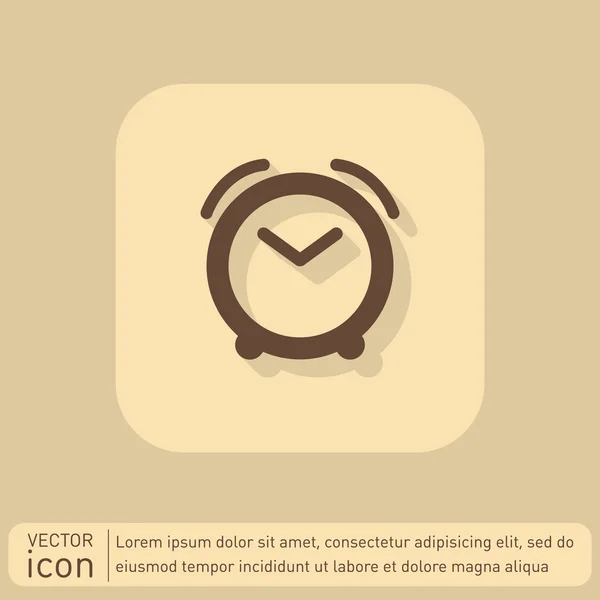 Alarm ikonen, tid tecken — Stock vektor