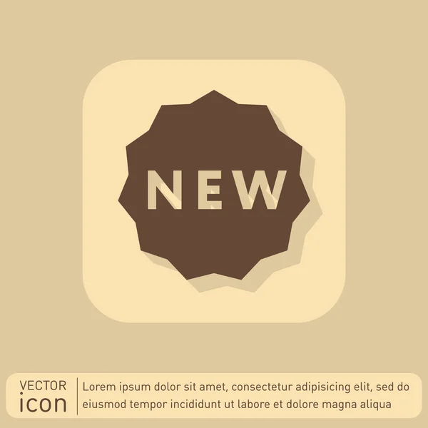 Label new. symbol of  new icon — Stock Vector