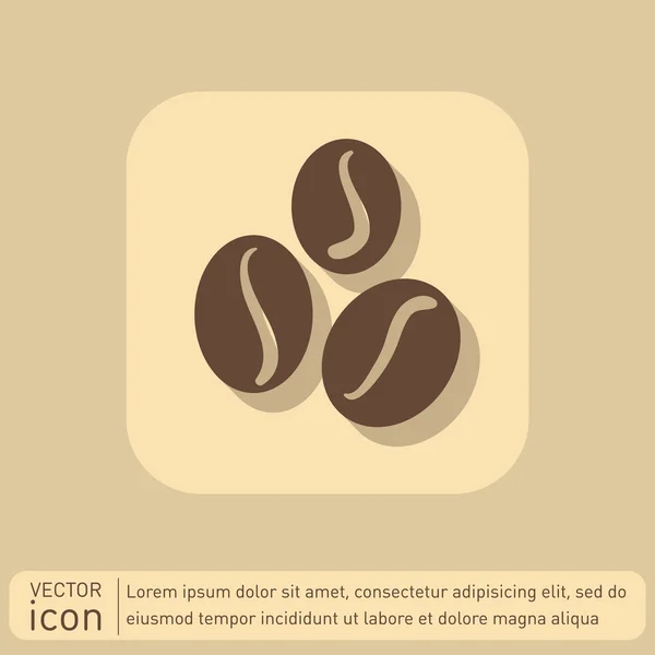 Coffee beans symbol. — Stock Vector