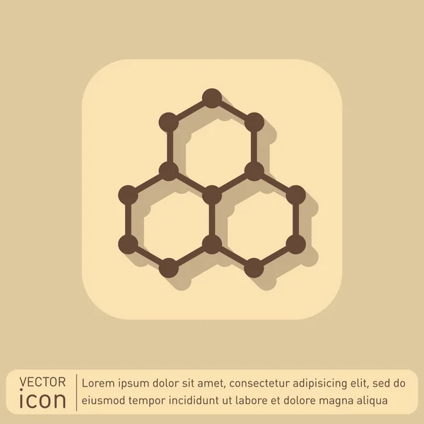 Composé chimique. Symbole de chimie — Image vectorielle