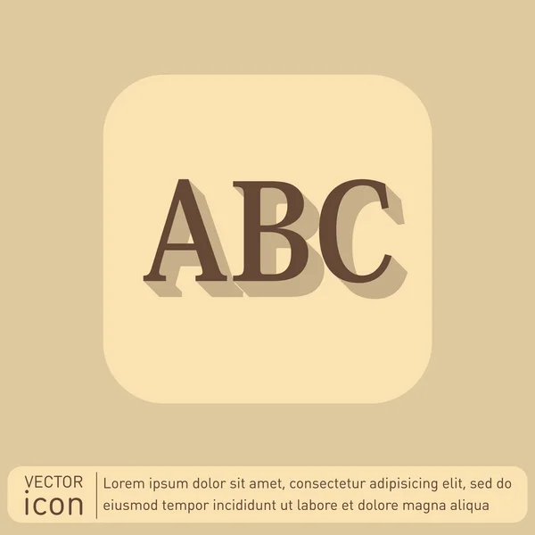 Letters van het alfabet pictogram — Stockvector