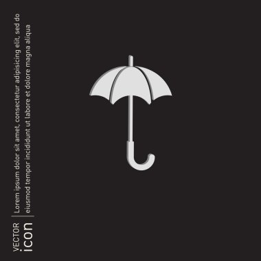 Şemsiye simgesi. Yağmur Koruma simgesi