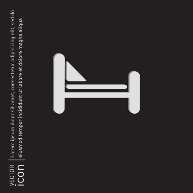 Yatak, otel konaklama simgesi