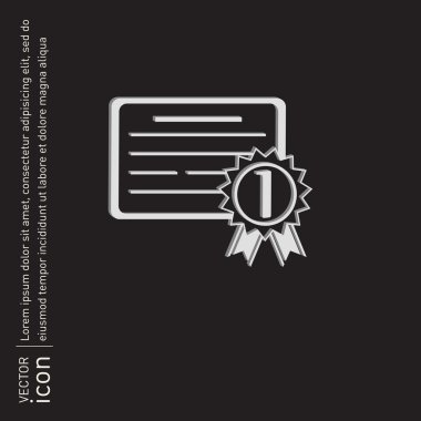 Diploma için ilk simgesi yerleştir