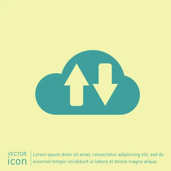Hämta filer icon — Stock vektor