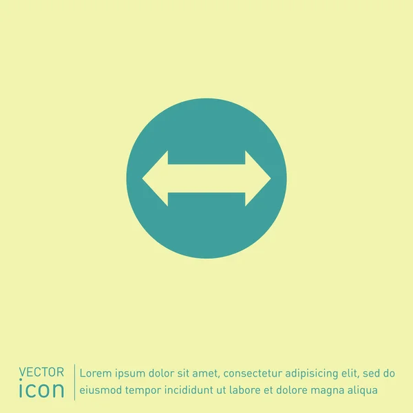 Déplacer les flèches, icône web — Image vectorielle