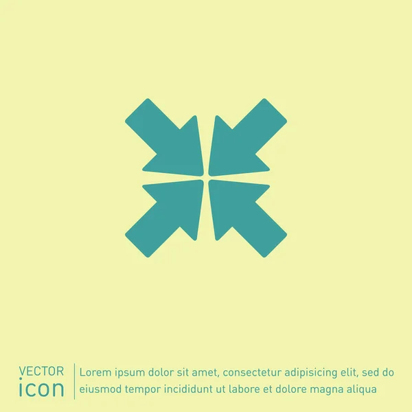Déplacer les flèches, icône web — Image vectorielle