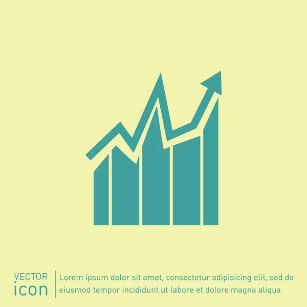 Business-ikonen, diagram tecken — Stock vektor