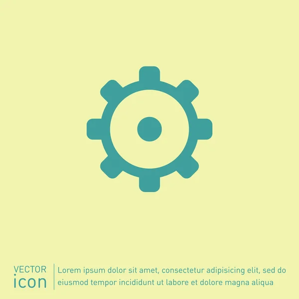 Cogwheel, icono de configuración — Vector de stock