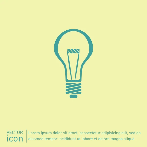 Ampoule, icône idées — Image vectorielle