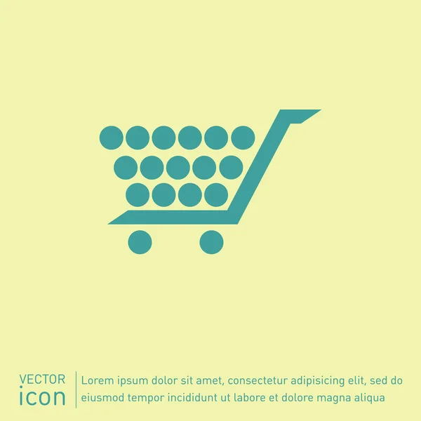 Online nákupní ikona — Stockový vektor