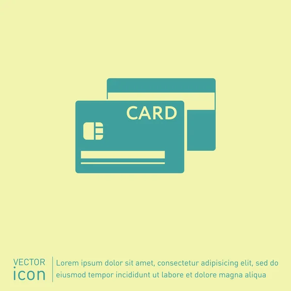 Kreditní karty, finanční znamení — Stockový vektor
