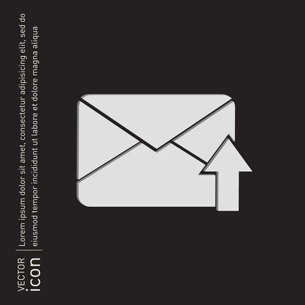 E-mail szimbólum. ofenvelope ikon. — Stock Vector