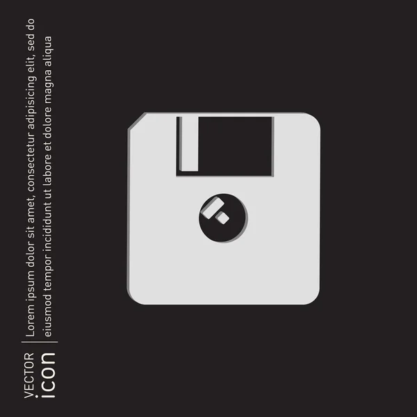 Diskettestation, diskette pictogram — Stockvector