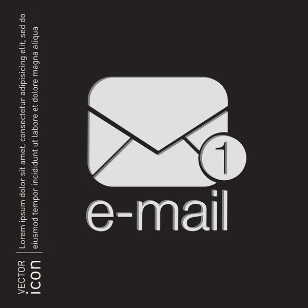 E-mail symbol . icon ofenvelope. — Stock Vector
