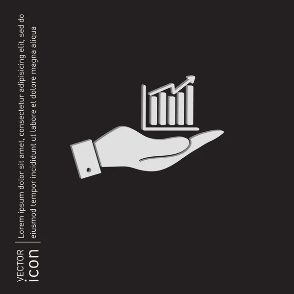 Diagramma aziendale a mano — Vettoriale Stock