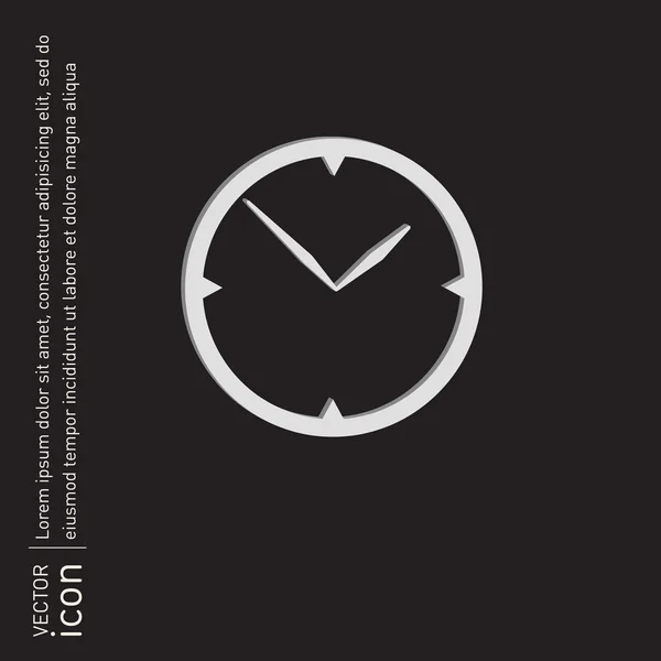 Reloj, icono de tiempo — Vector de stock